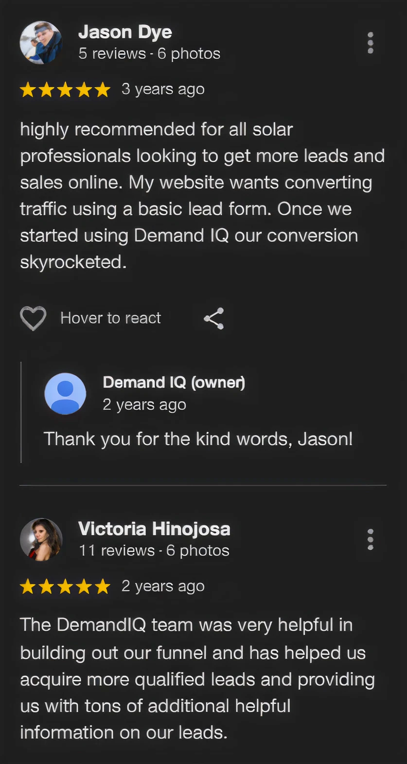 Customer review 20